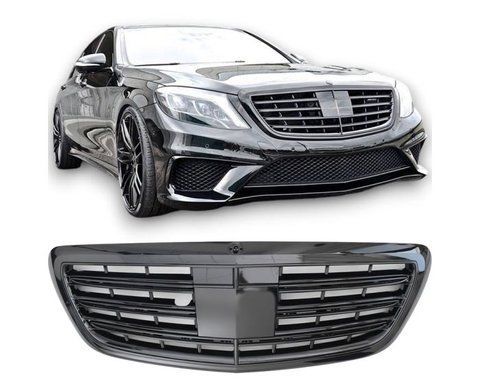 Решітка радіатора підходить для W222 S-Class gloss + night vision (2013-2020) GCP-222043 фото