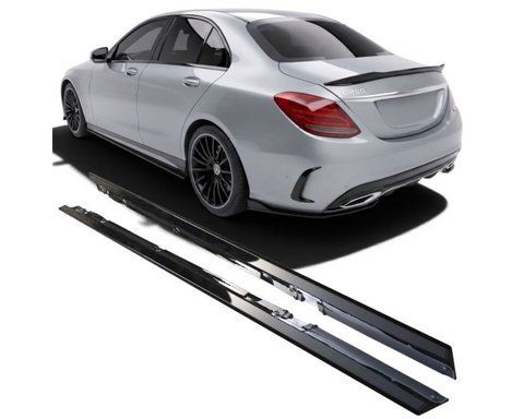 Бічні спідниці підходять для Mercedes W205 & S205 C-Class (2014-2018) GCP-SS-AAD-053 фото