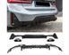 Дифузор + хромовані кришки підходить для BMW 3ER G20 / G21 Facelift M-Paket (2022-2026) GCP-320401+32052-GLS фото