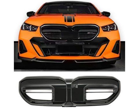 Радіаторна решітка глянсовий чорний підходить для BMW 5er G60 G61 + LED Modul (2023-2026) GCP-056801+0568DZ фото